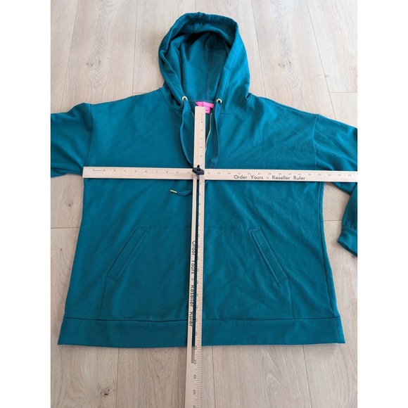 Lilly Pulitzer Suri Hoodie Women's Half Zip Green Large - Picture 4 of 8